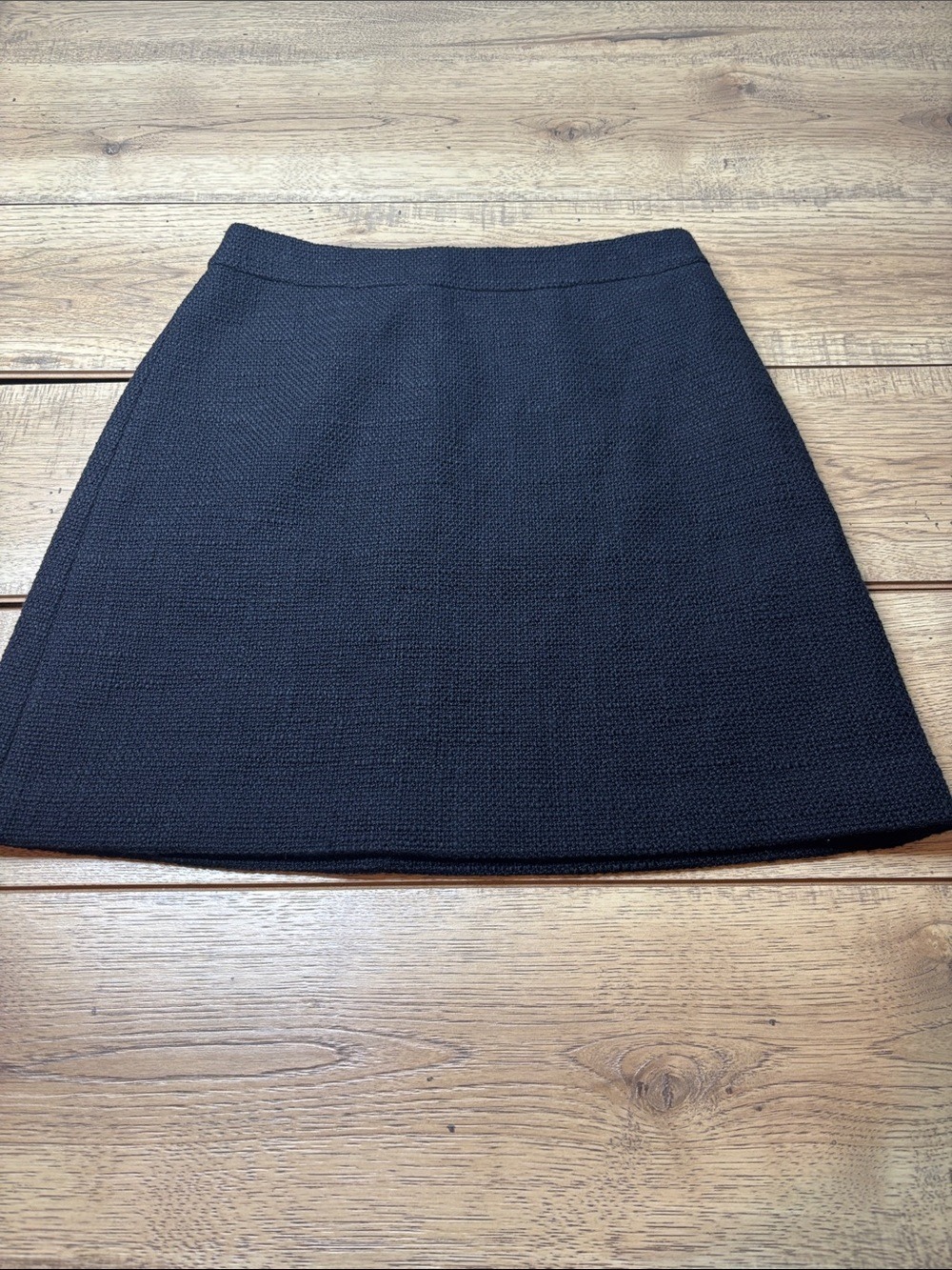 Women’s Kate Spade Textured Tweed Classic Black A-Line Skirt Size 10